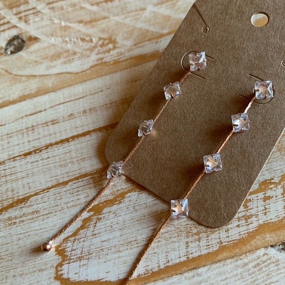 Crystal Drop Earrings - Picture 2 of 5